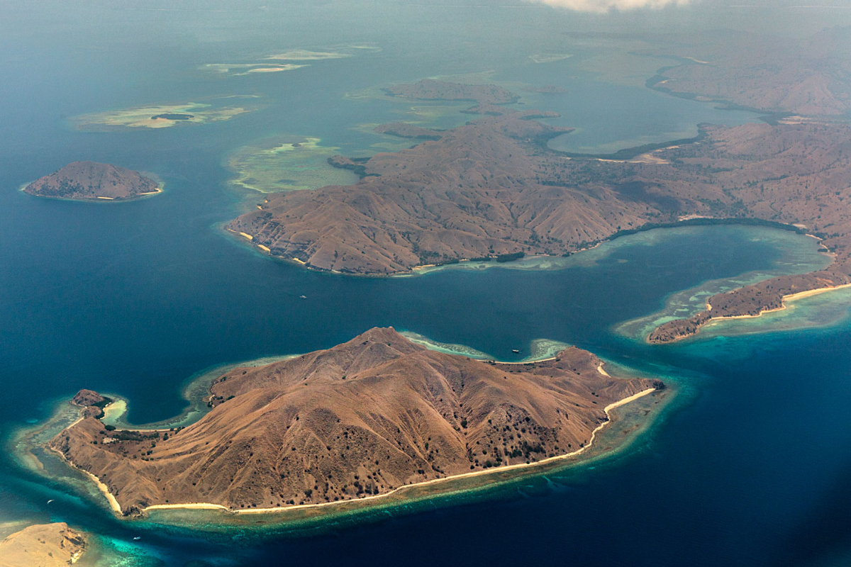 Gili Laba Island from the air